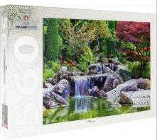 Мозаика “puzzle” 560 “Каскадный водопад в японском саду”