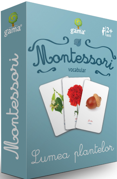 Carti de joc Montessori – Vocabular – Lumea plantelor. Gama