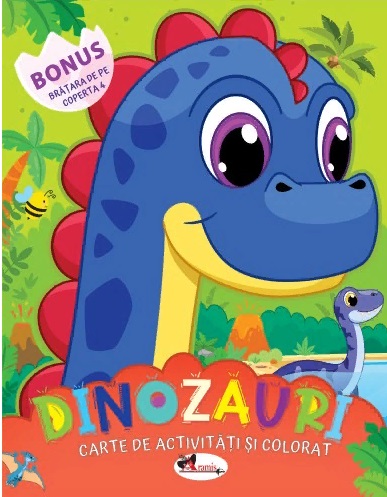 Dinozauri. Carte de colorat cu activitati. Aramis