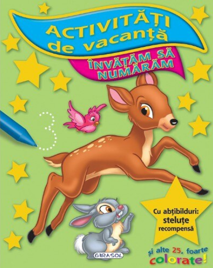Activitati de vacanta - Invatam sa numaram. Girasol