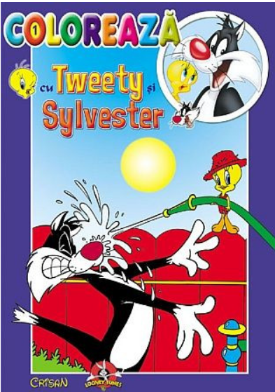 Coloreaza cu Tweety si Sylvester 1. Crisan